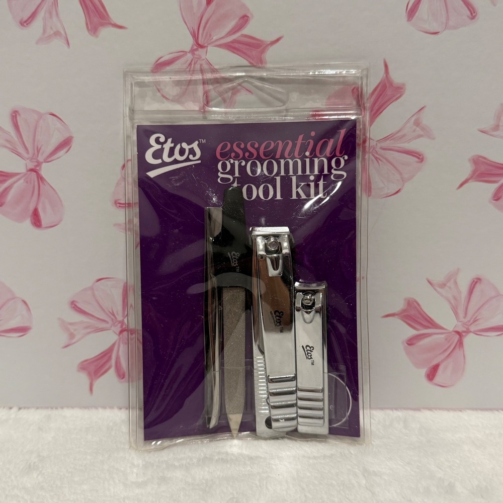 Etos Essential Grooming Tool Kit for Women Nail Clippers Tweezers File